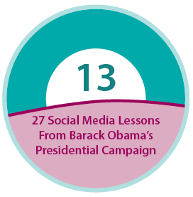 27 Social Media Lessons from Barack Obama's Presidential Campaign