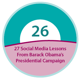 27 Social Media Lessons From Barack Obama's Presidential Campaign